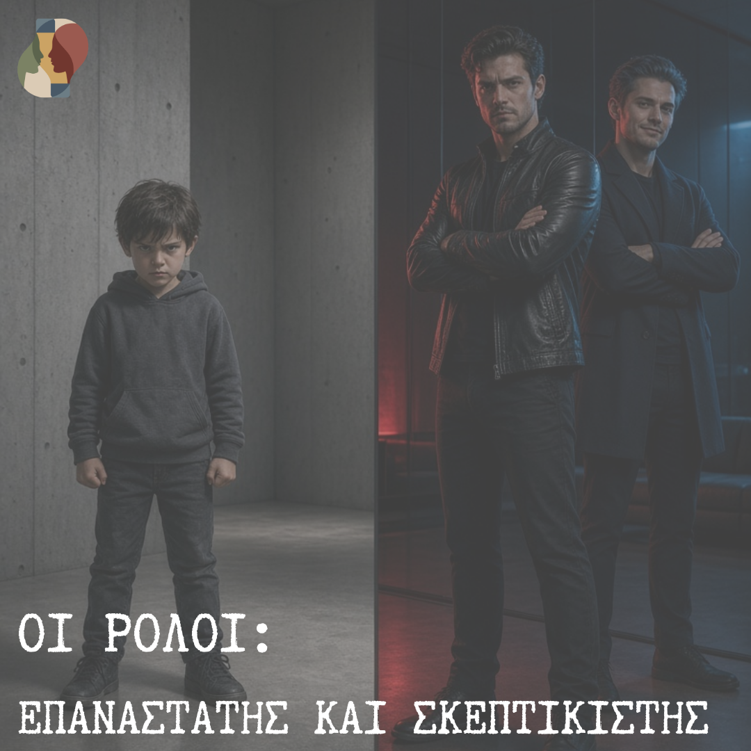 Πίσω από τον Θυμό και τη Δυσπιστία: Οι Ρόλοι του Επαναστάτη (Rebel) και του Σκεπτικιστή (Skeptic) ως Ασπίδες Προστασίας